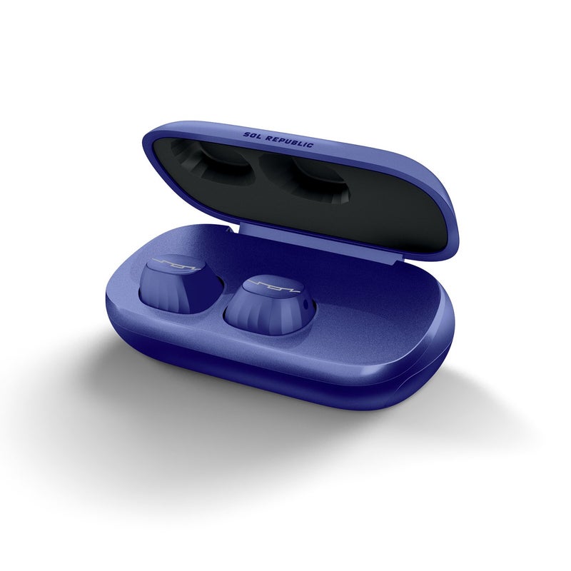 SOL REPUBLIC Amps Air 2.0 Waterproof Wireless Bluetooth Earbuds, blue - Image 3